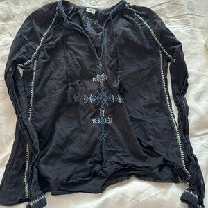 Women's black blouse